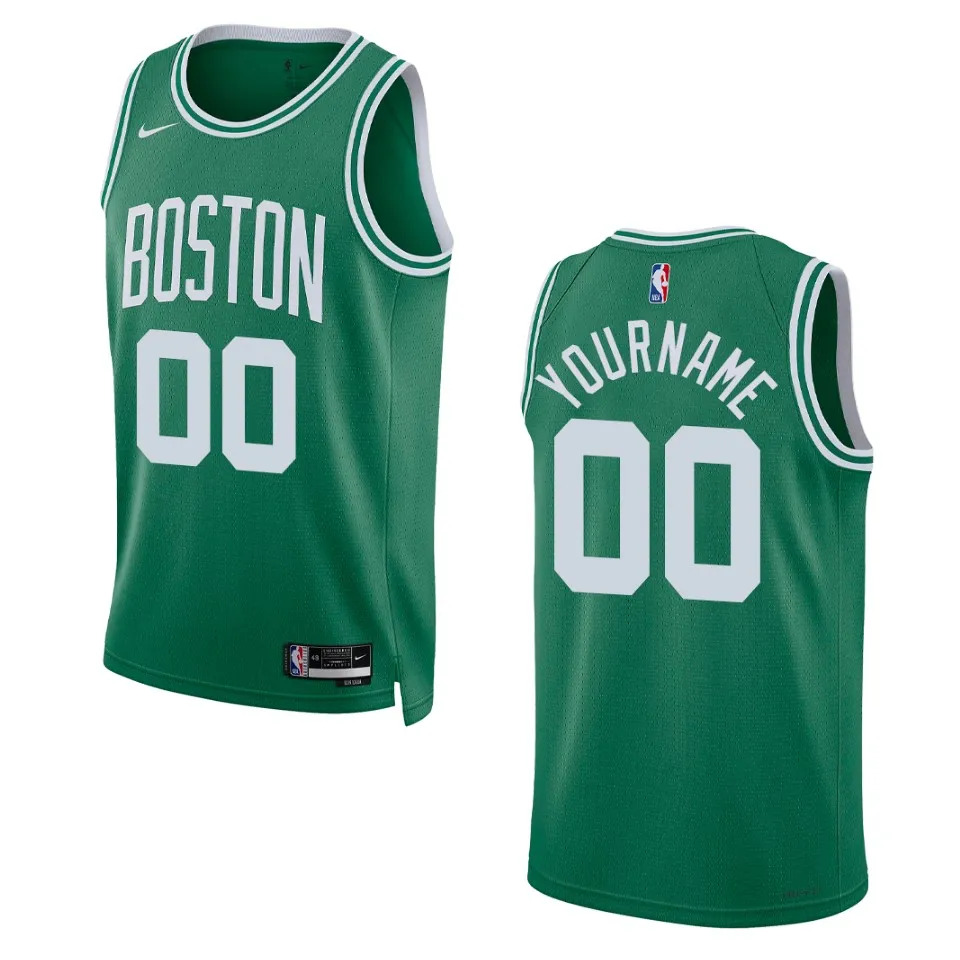 Men's Boston Celtics Custom #00 Icon Edition Kelly Green Swingman 2022-23 Jersey 2401IFBF